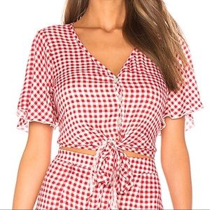 EUC Show Me Your Mumu Tie Top Size XS